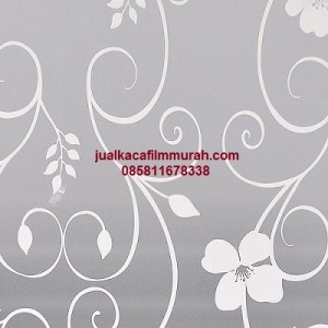 sticker sandblast motif bunga